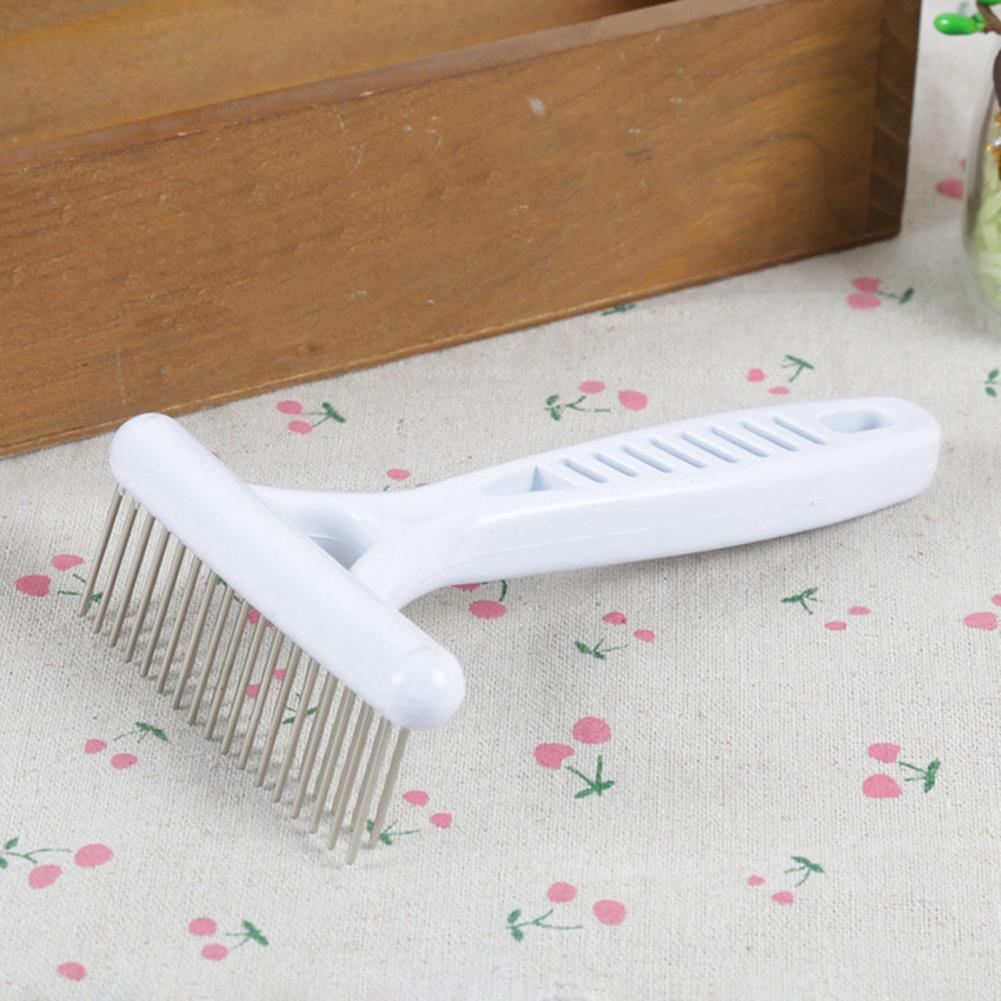 Dog Grooming Tool Pet Hair Removal Tool Stainless Steel Pet Grooming Rake Brush for Short Long Hair Dog Cat Shedding Brush Tool