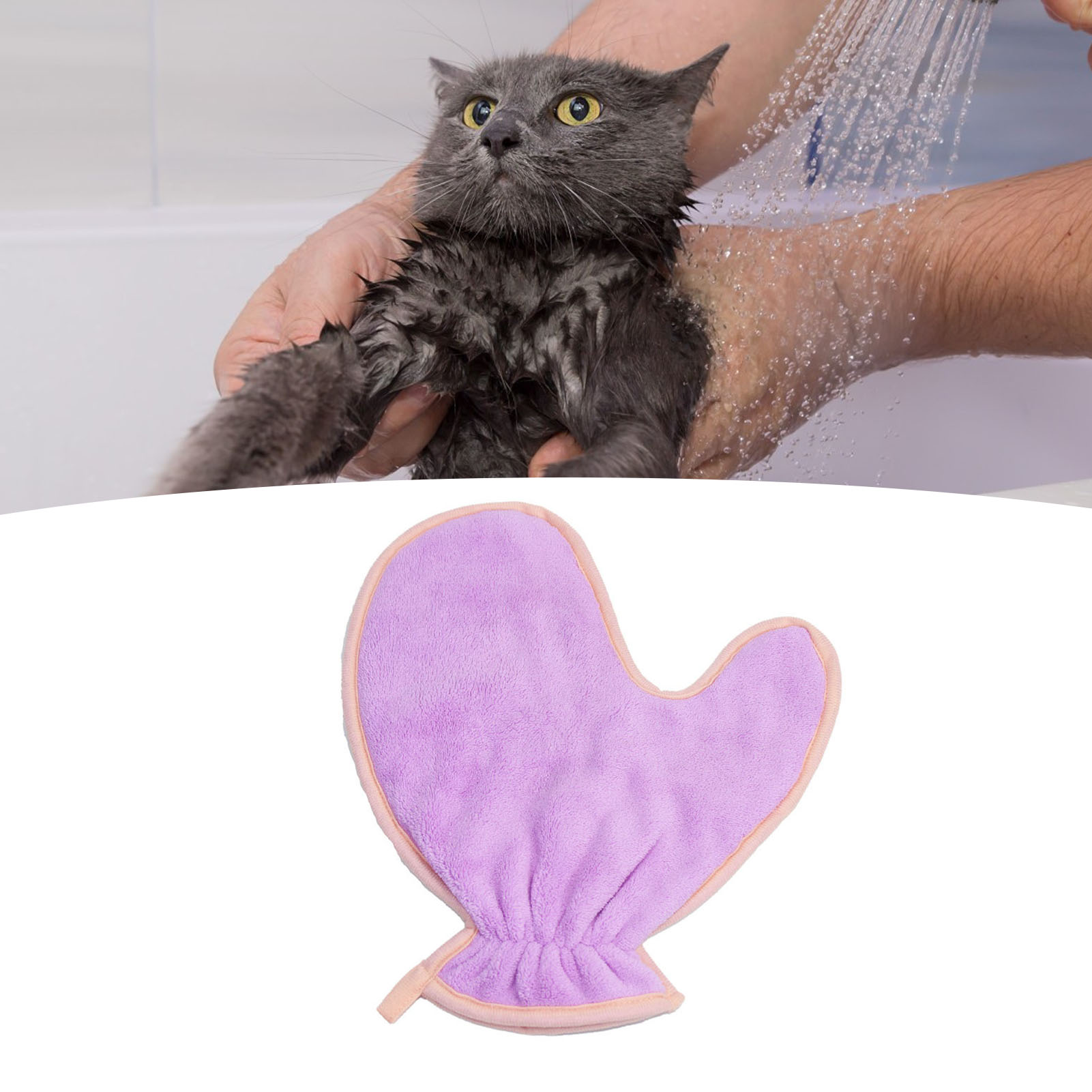 Pet Cleaning Towel Glove Fiber Super Absorbent Reusable Cat Dog Bath Towel Pet Care Tools