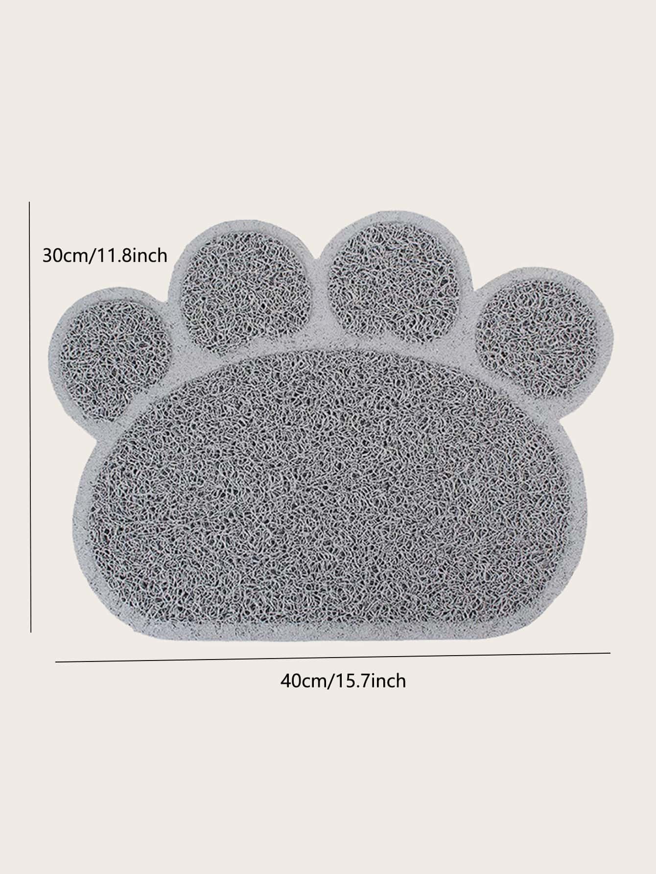 1pc PVC Claw Shaped Cat Litter Mat Pet Placemat Anti-skid Floor Mat Supplies Claw Pet Cat Litter Pad Pet Litter Mat for Indoor