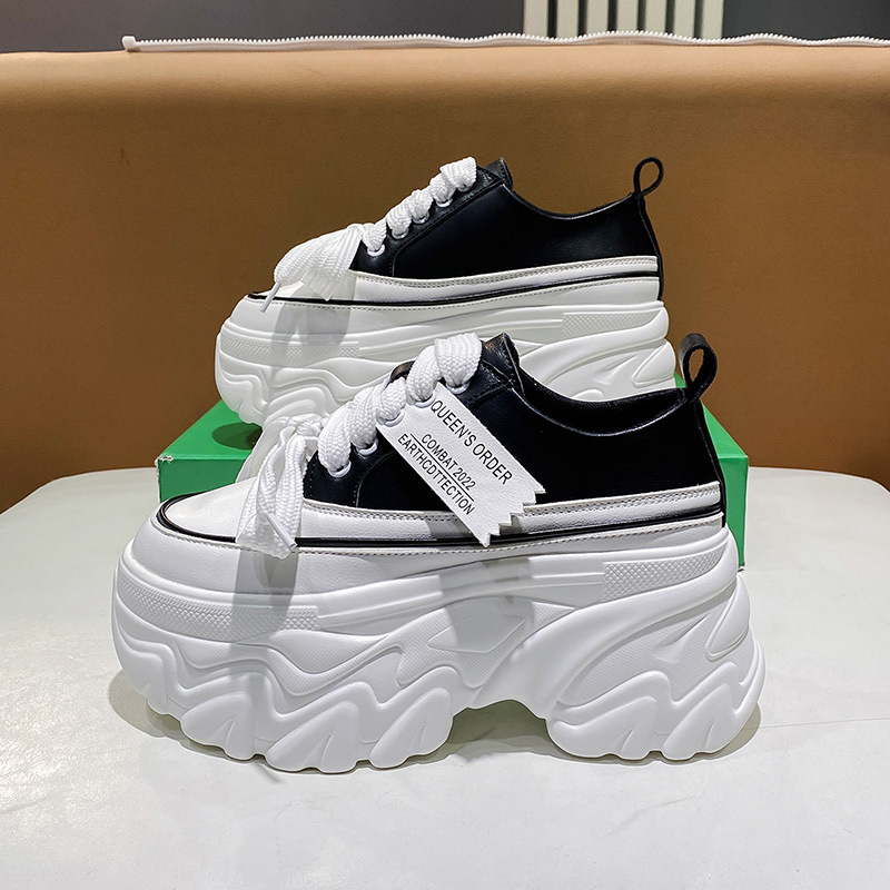 Women's Sports Shoes Luxury Brand Thick-soled Printing Vulcanized Shoes Men's Fashion Retro Old Shoes Casual Couple Sports Shoes