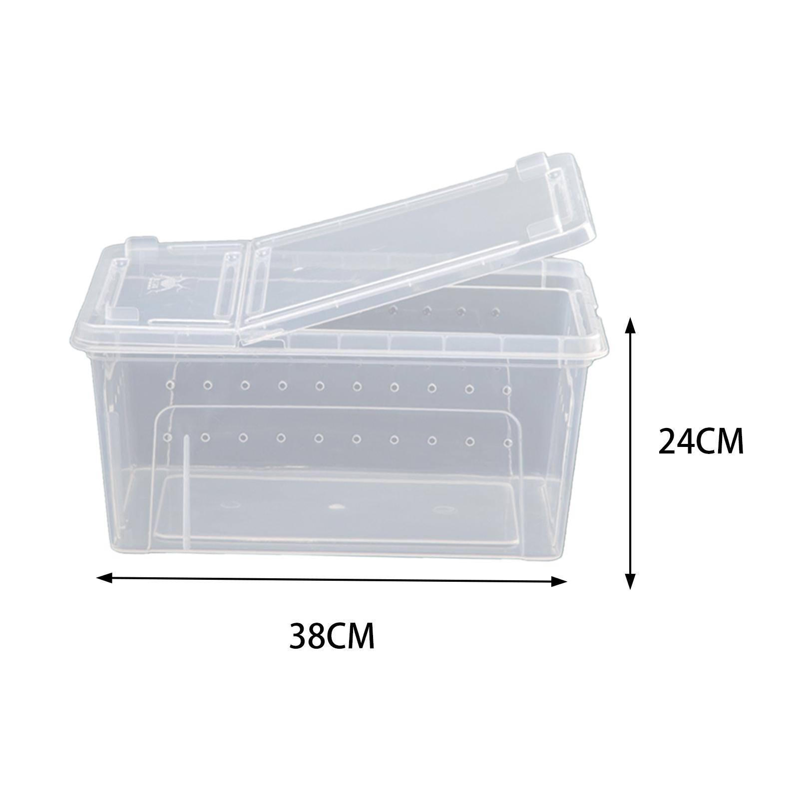 Reptile Breeding Box Reptile Terrarium Transparent Transparent Animal Habitat Cage for Snake Gecko Silkworm Reptile