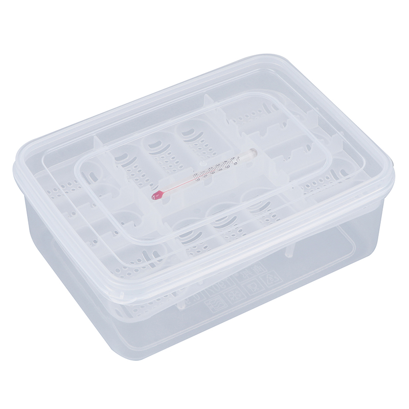 16 Egg Incubator Tray+Thermometer DIY Incubation Gecko Lizard Snake