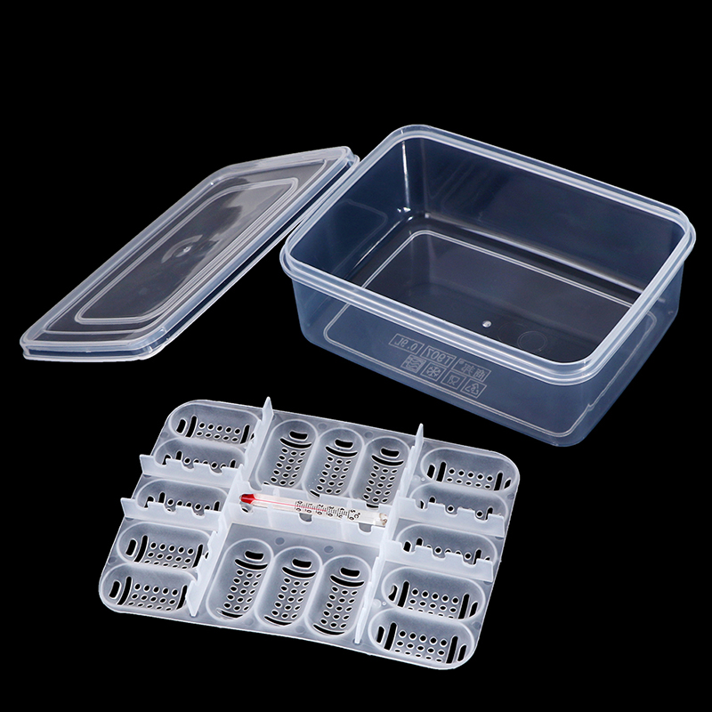 16 Egg Incubator Tray+Thermometer DIY Incubation Gecko Lizard Snake