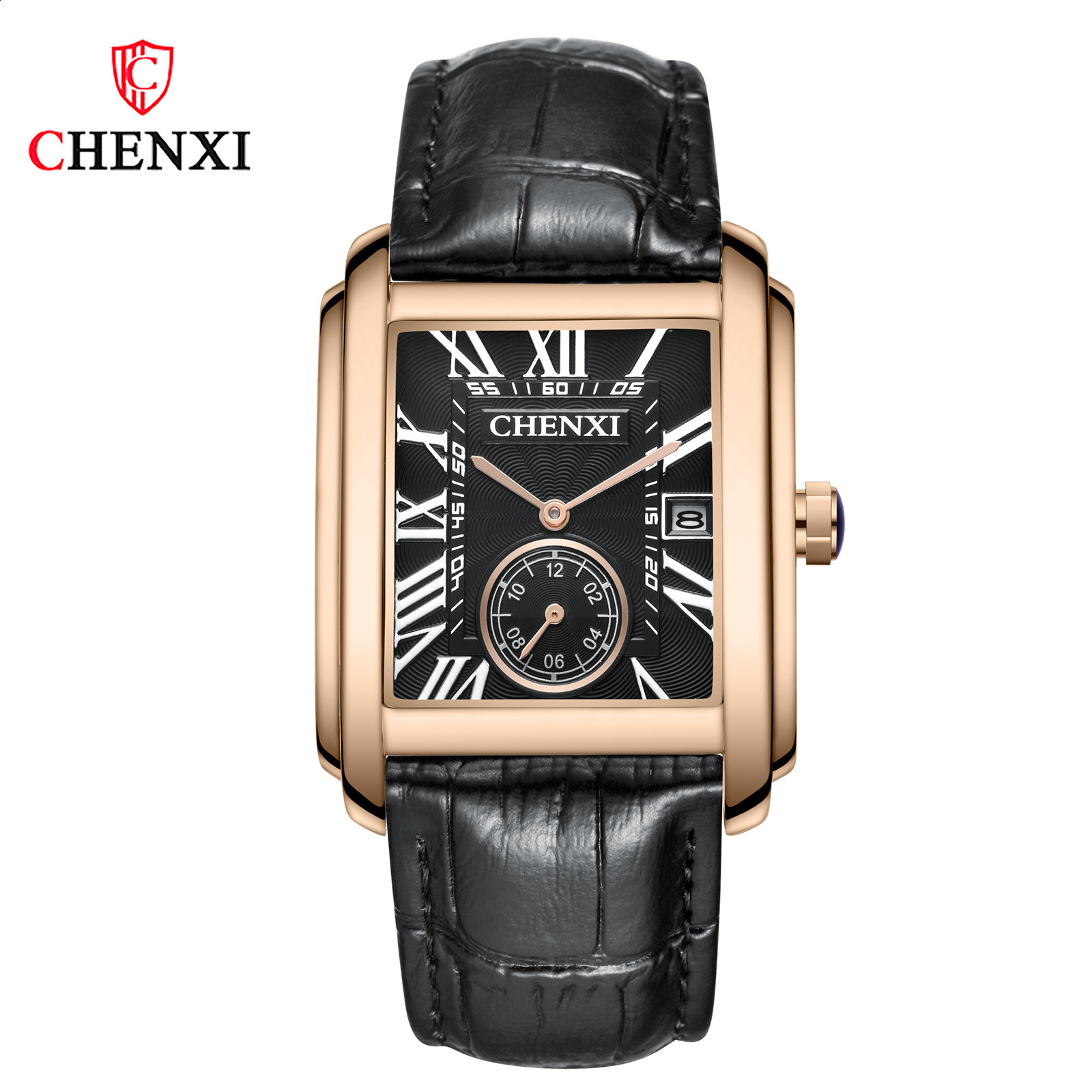 Fashion Lovers Watches Men Women Casual Leather Strap Quartz Watch Elegant Squar Retro Roman Numeral Scale Couple Watch Clock CX200720