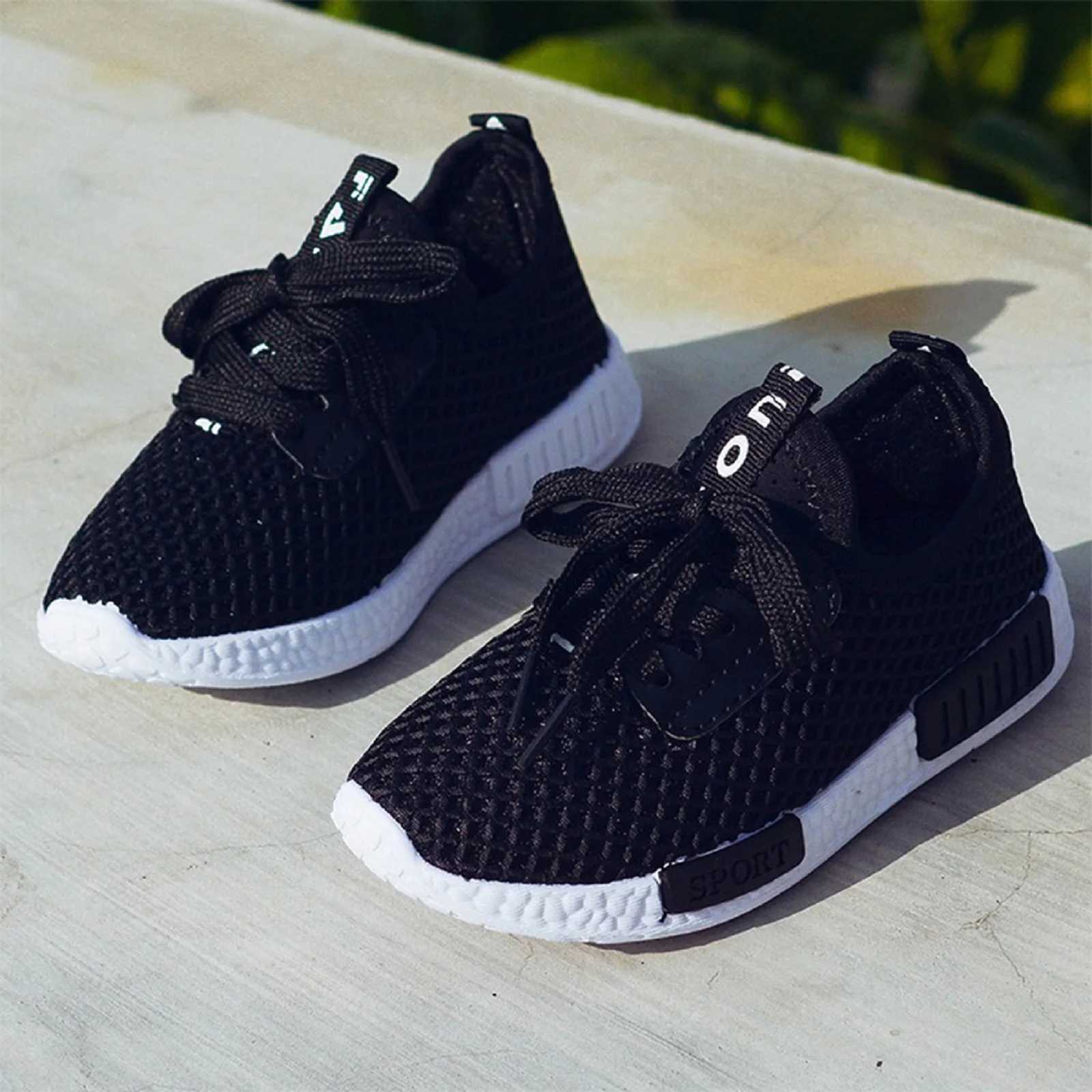 Childrens shoes running girls and boys school spring leisure anti slip breathable sports shoes basketball M250103