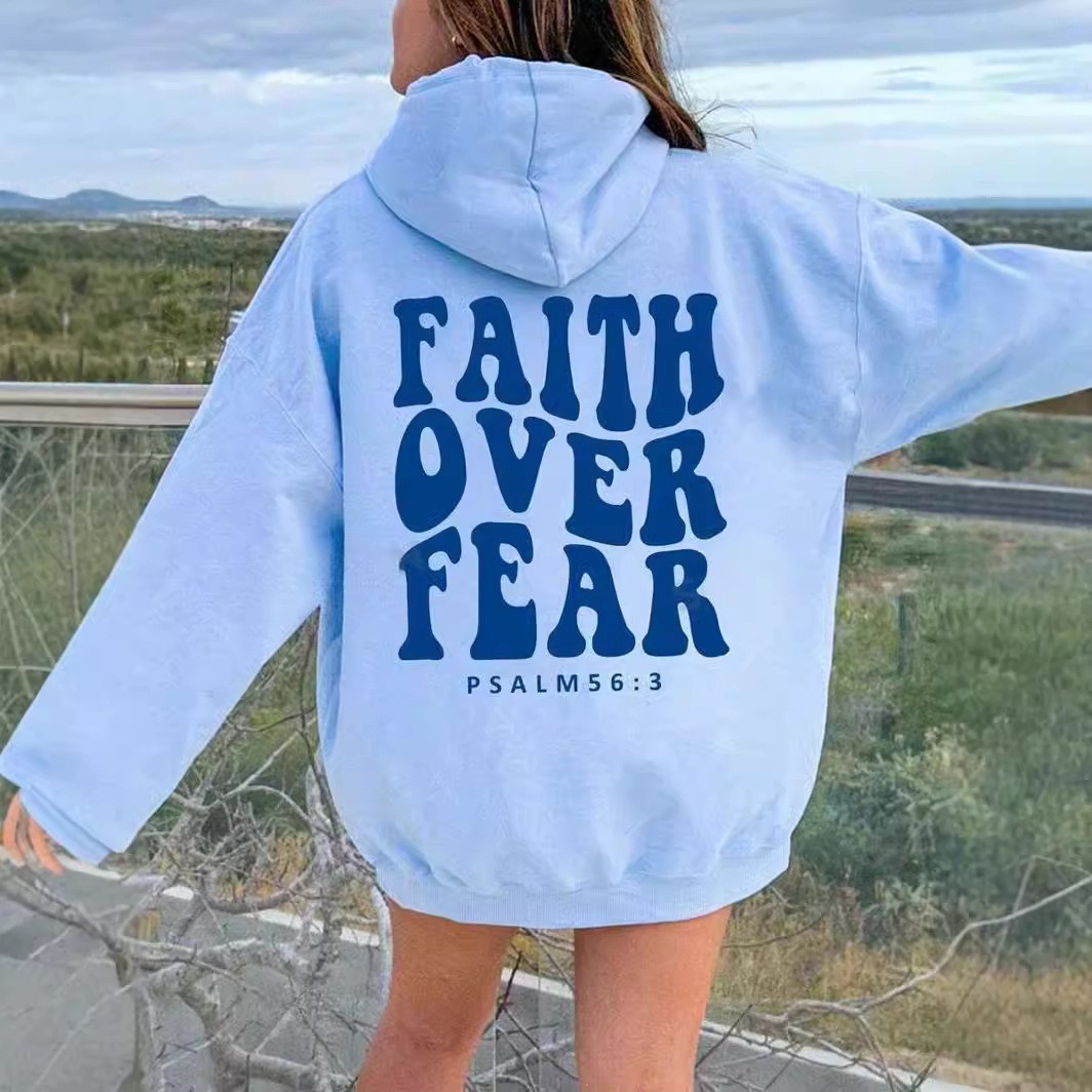 Women's Hoodies Autumn Winter letter printed pullover hooded long sleeved sweatshirt