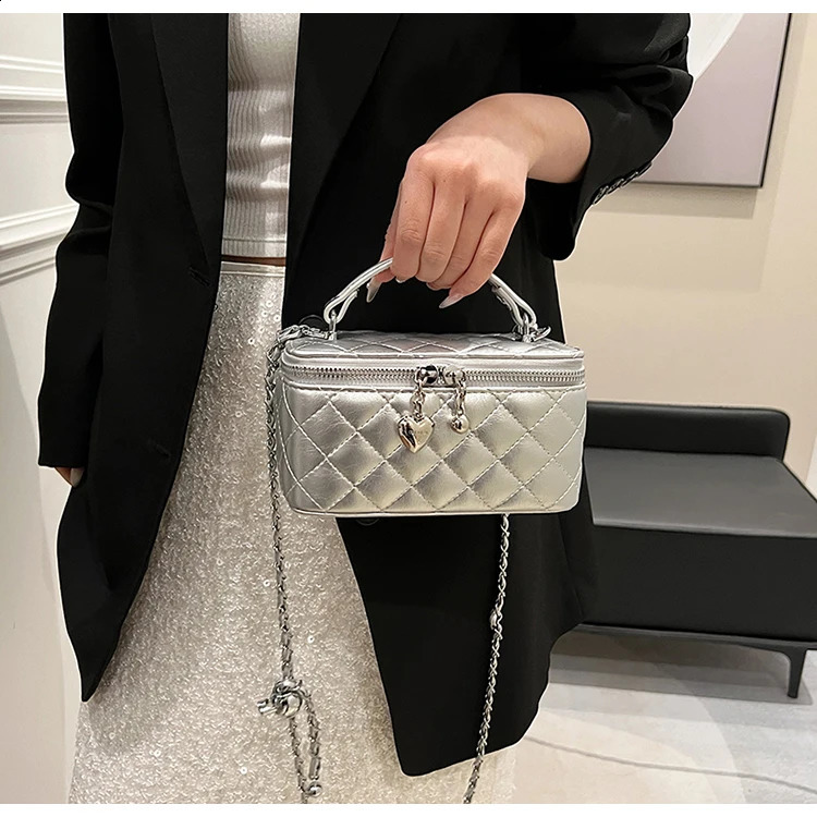 Trendy Diamond Lattice Box Handbag and Wallet Womens Shoulder Cross Body Bag Womens Messenger Bag High Quality 241105