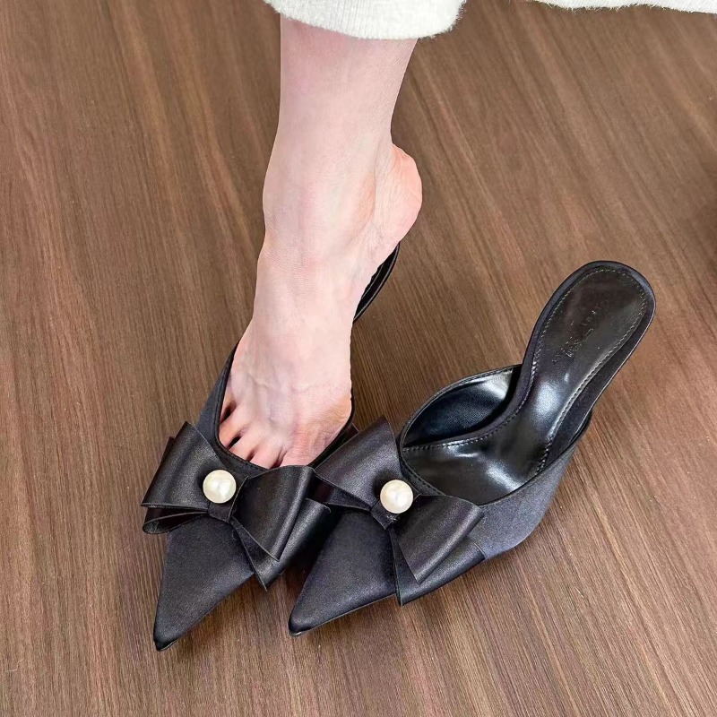 Toe Pointed Women Summer New Fashion Thin High Heels Slippers Female Casual Party Outdoor Sgbac Pumps Mujer 952f