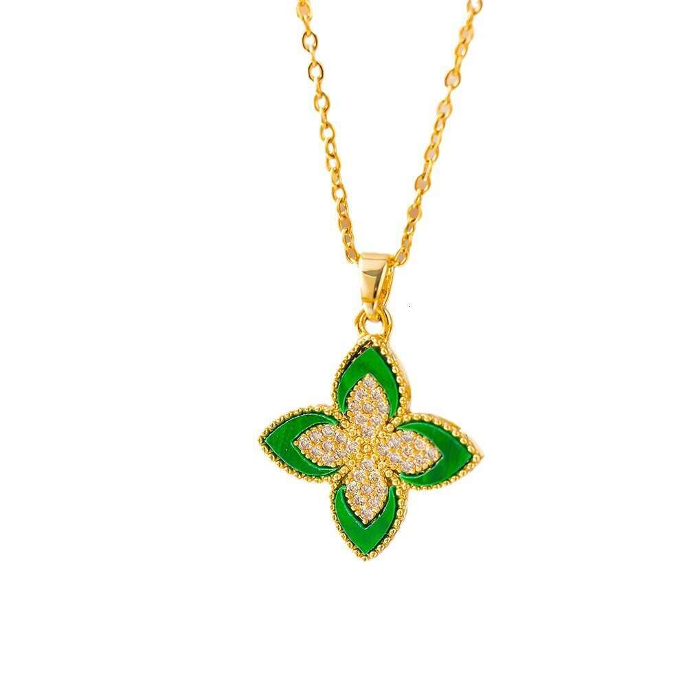 Clover necklace For Men and Women Luxury Designer jewelry 4/ Leaf necklace 18K Gold Silver Plate Agate Diamond Fashion Charm Chain Wedding Gift Party 