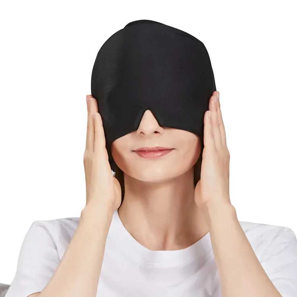 Hot Cold Therapy Headache Migraine Relief Cap Wearable Therapy Wrap Stress Pressure Pain ReliefIce Hat Eye Mask Head Massager Y240902