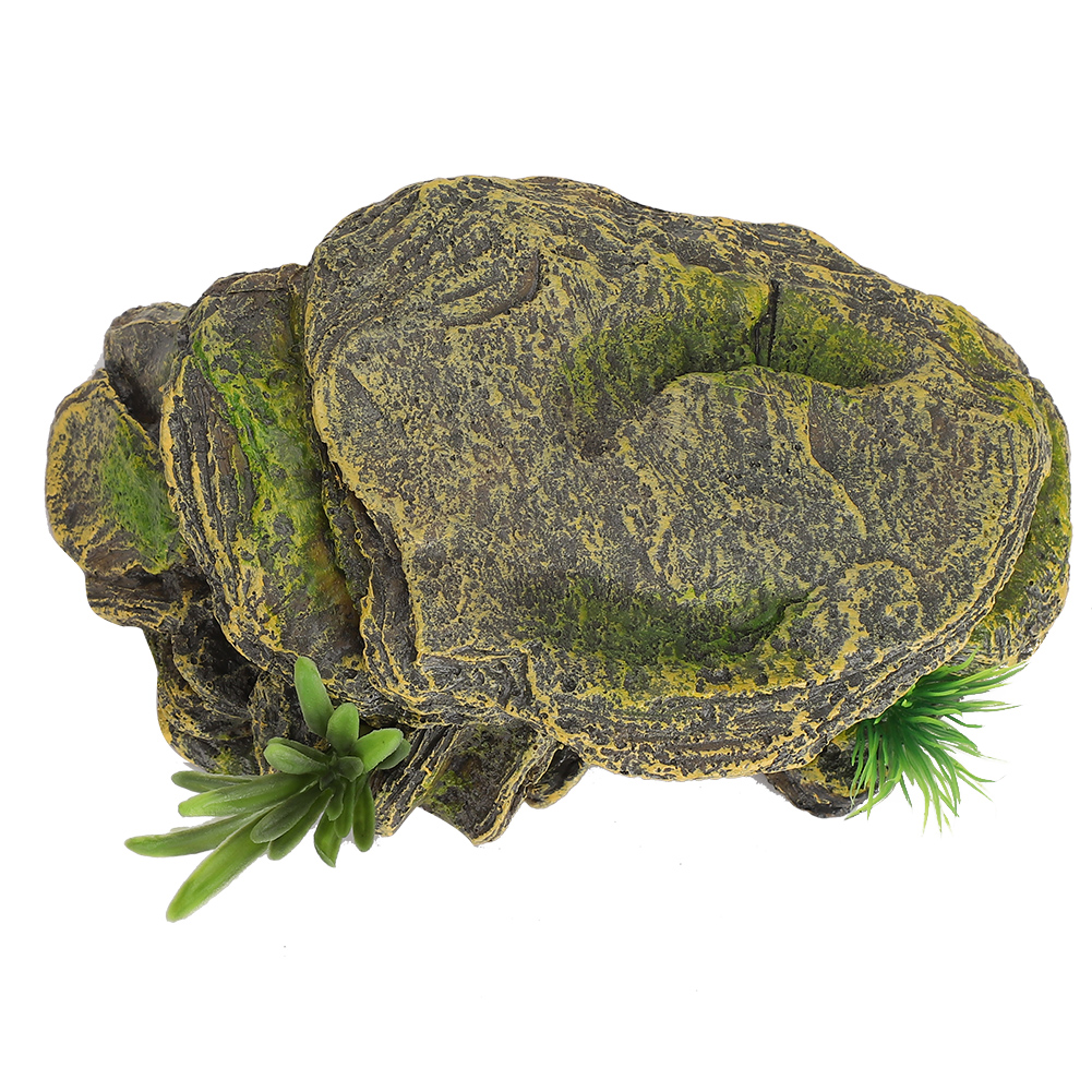 Turtle Reptile Habitat Hiding Caves Aquarium Fish Tank Amphibious Vivid Safe Shelters