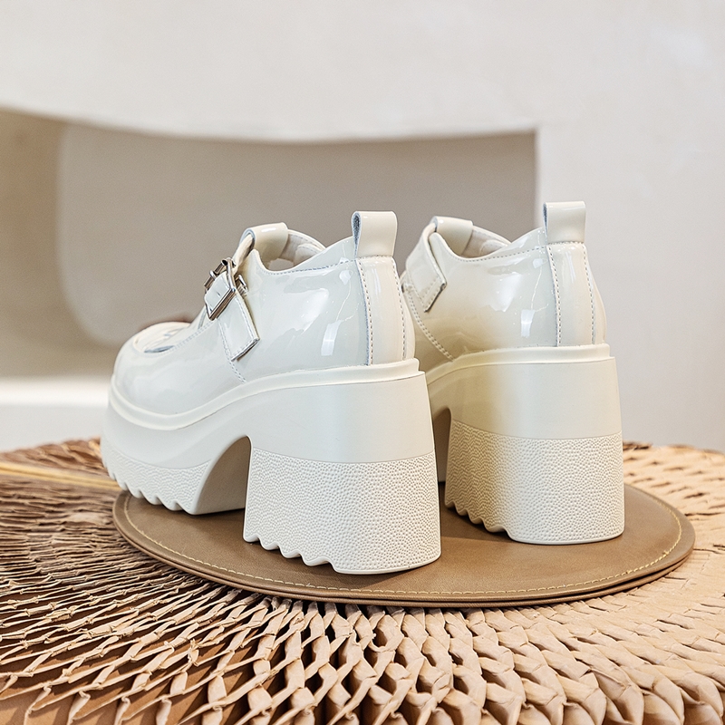 AIYUQI Genuine Leather Women Sandals 2024 New Fashion High-heel Sandals Women Closed Toes Platform Roman Sandals Women