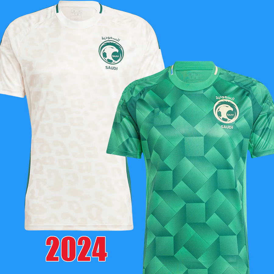2024 Saudi FAHAD SALMAN Mens Soccer Jerseys 24 25 Arabia National Team Al-Najei YASSER Home Away Football Shirt kits Short Sleeve