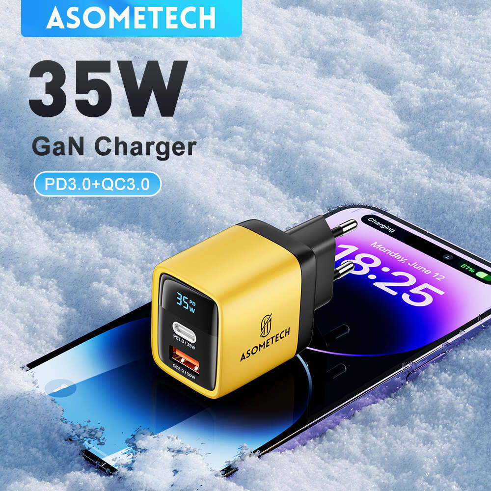 USB 35W Gan Fast Charge Type C PD3.0 QC4.0 PPS Phone Charger For iPhone 14 Pro 13 12 Samsung S23 S22 Tablets