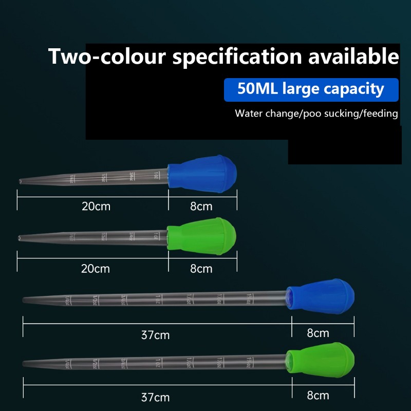 Small Aquarium Mini Water Changer Suction Pumping Hose Large Dropper Universal Manual Feeding Ware Fish Tank Cleaning Tools