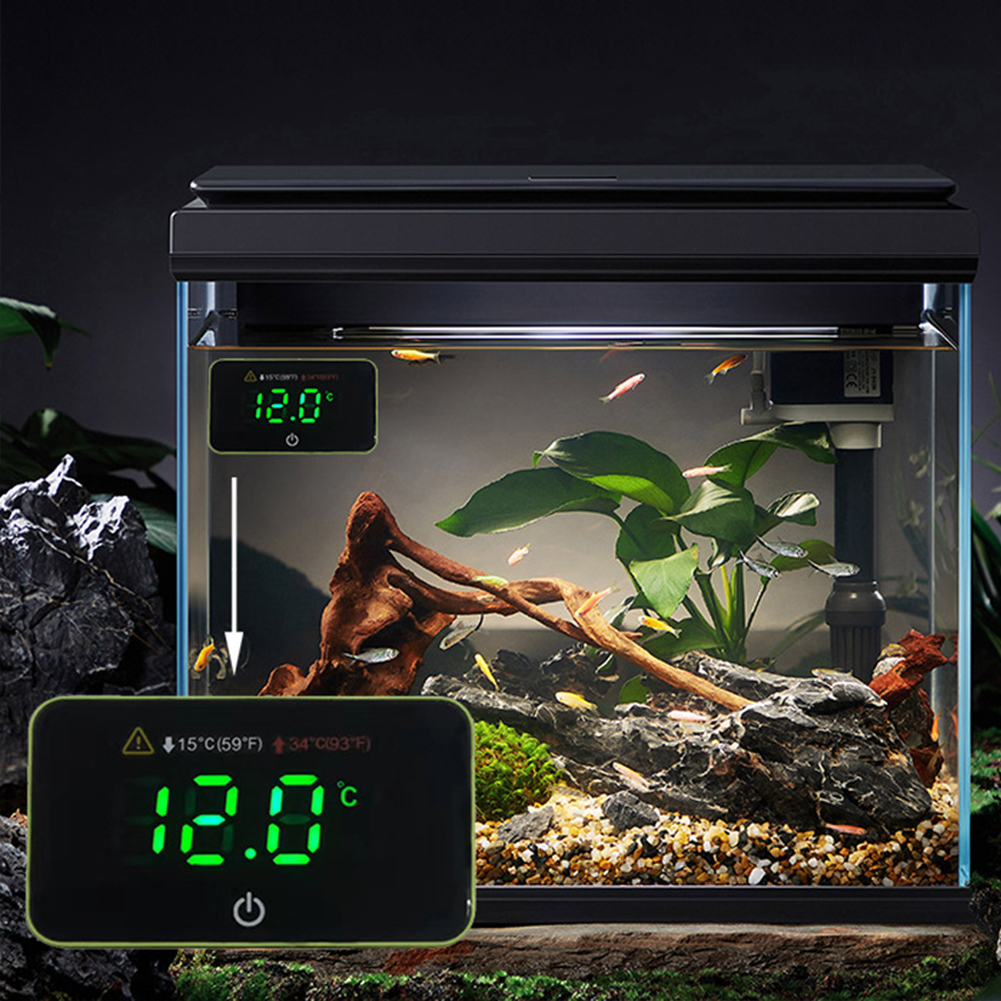 Digital Aquarium Thermometer Fish Tank Thermometer With Warning Function, Reptile Tank Thermometer For Water Terrarium