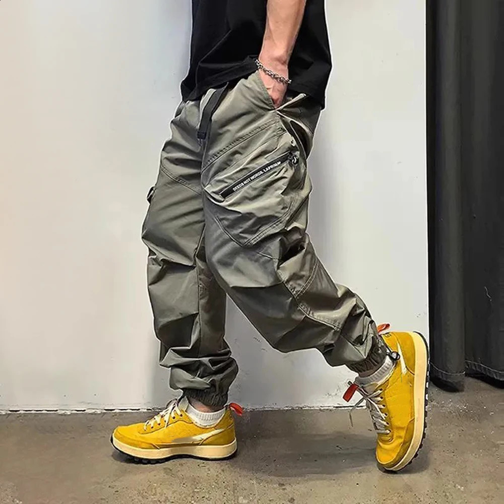 Functional Style Versatile Casual Cargo Pants Men Trousers Spring And Autumn Breathable WearResistant Leggings Mens Dress 240902