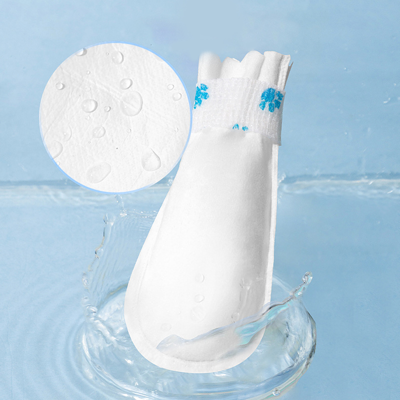 20pcs Disposable Dog Shoe Covers Waterproof Anti-Slip Walking Socks Non-Woven Fabric Pet Foot Covers Dirt-Resistant Dog Shoes