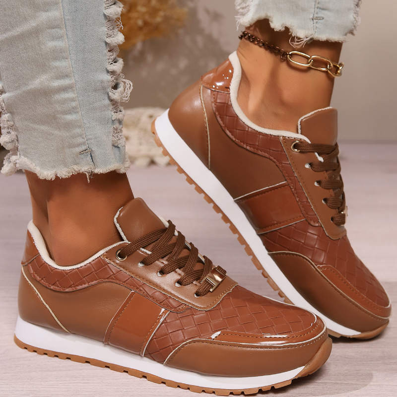 Designer Trend Sneakers Women Casual Lace Up Flat Running Walking Woman Footwear Breathable Women's Sports Shoes 2549 's