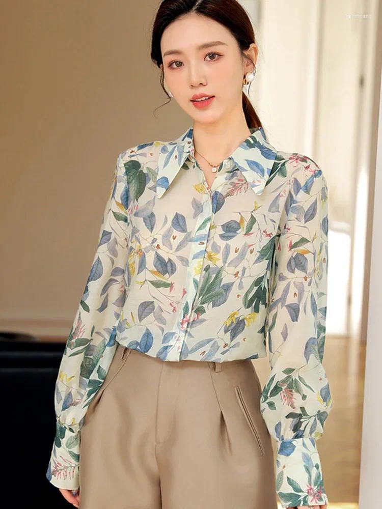 Ral Chiffon Blouse For Women - Transparent, Casual, Summer Loose Sunscreen Tops Blusas X756