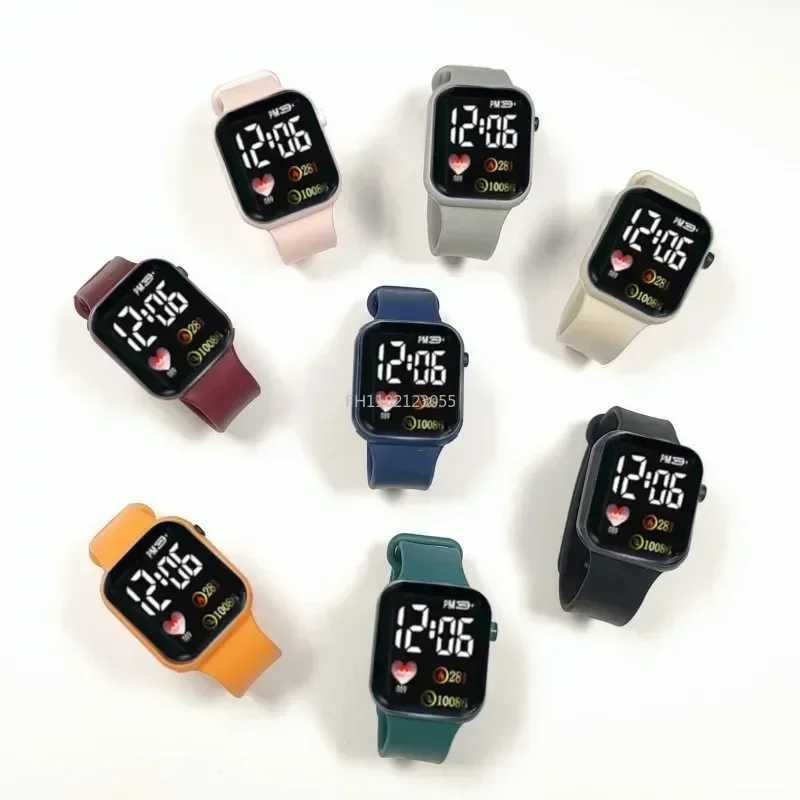 LED sports watch womens digital electronic watch casual silicone watch womens Relogio womens watch W240902