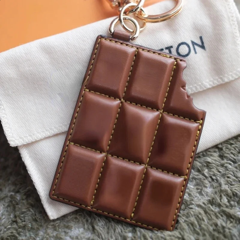3 2024 Package Accessories Fashion Pendant Car Jewelry Keychain Cute Creative Chocolate Decorative Gift 240902 4