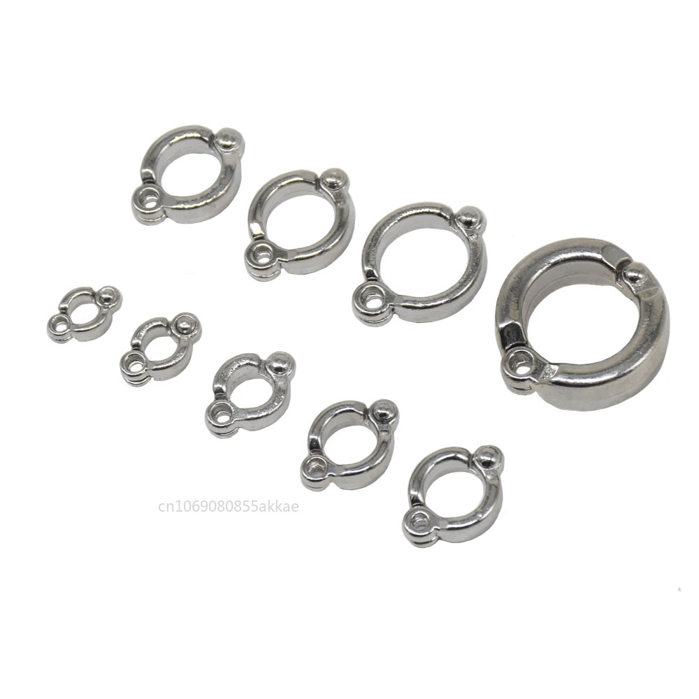 1Pc Parrot Foot Rings Metal Pet Bird Leg Rings Outdoor Fly Training Activity Anti-Lost Opening Clip Leash Accessories 4-12mm