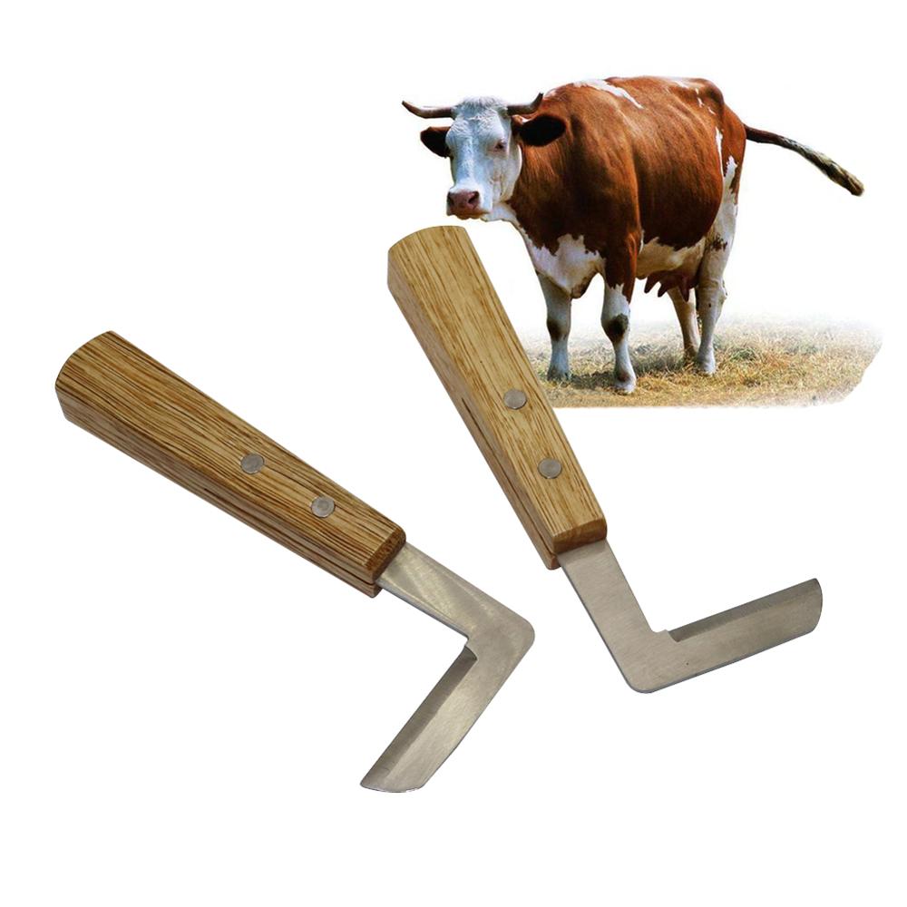Livestock Cattle Horse Hoof Knife Shears Double Edge Animal Foot Pruning Tools Veterinary Right/Left Hand Hoof Repairing Knife