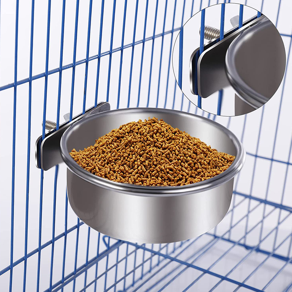 5 Pcs Bird Food Holder Stainless Steel Bird Parrot Skewer Hanging Vegetable Fruit Holder Foraging Feeder Feeding Dish Cup