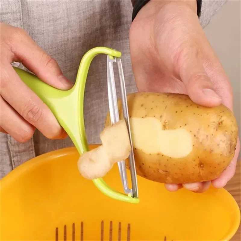 1/2pcs Vegetable Shredder Large Peeler Salad Fruit Potato Slicer Purple Kale Cabbage Grater Wide Mouth Peeler Kitchen GadgetsXJ240903