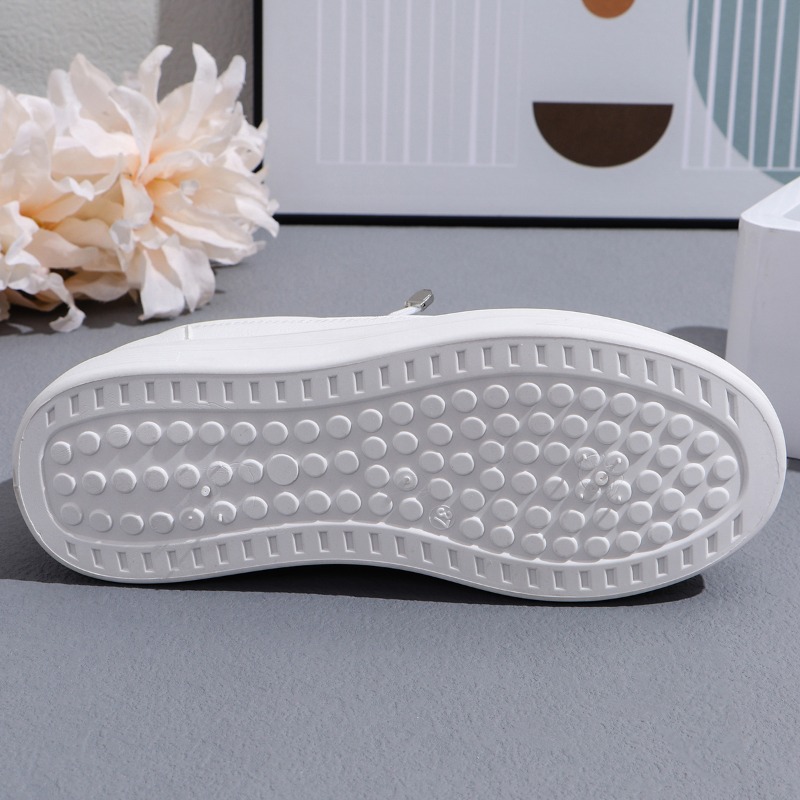 Breathable Women's Summer Flat White 2024 New Style New Lightweight Rubber Casual Sport Shoes Versatile Elderly Sneakers e94b