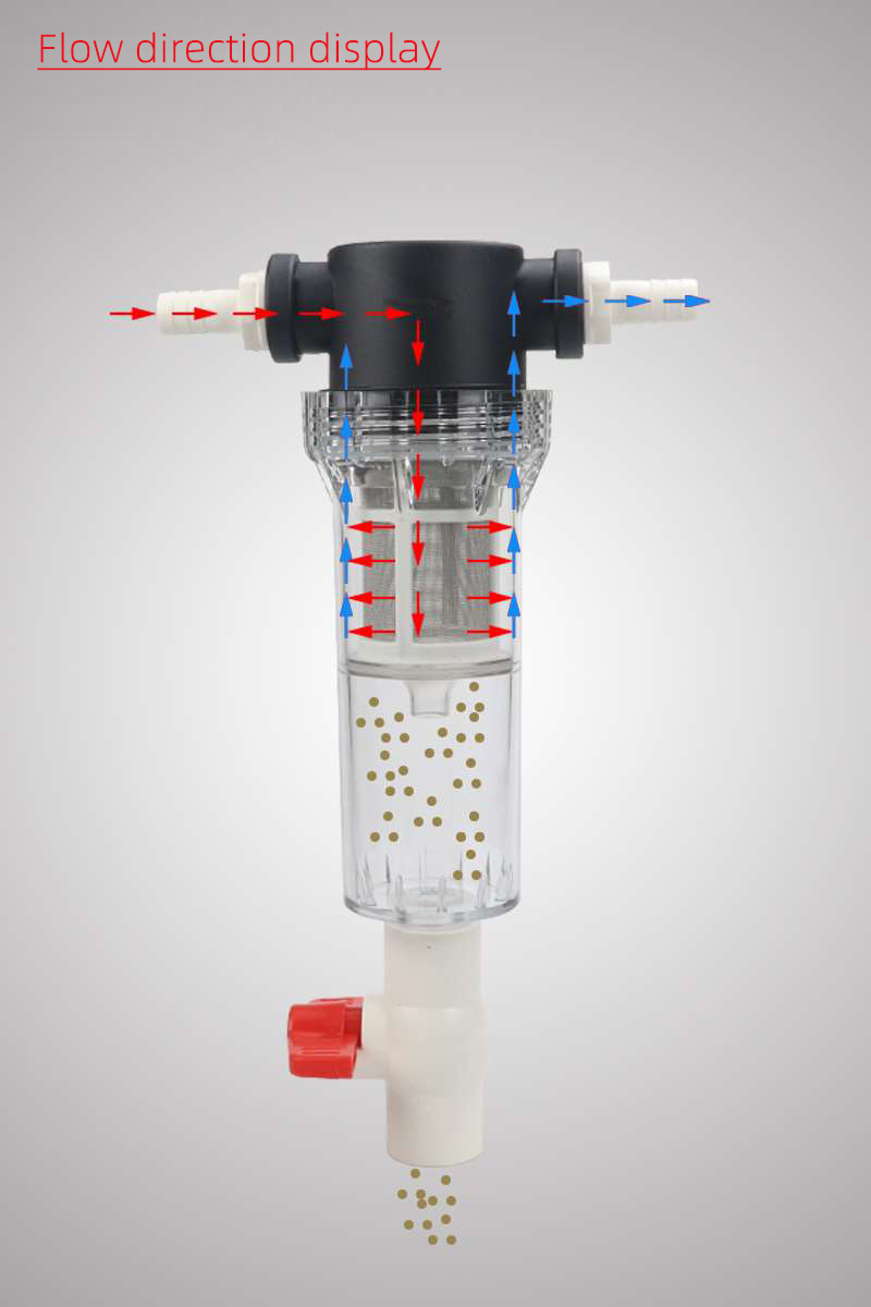 Fish tank fish toilet Full transparent fish waste collector Aquarium drainage collector Automatic cleaning filter