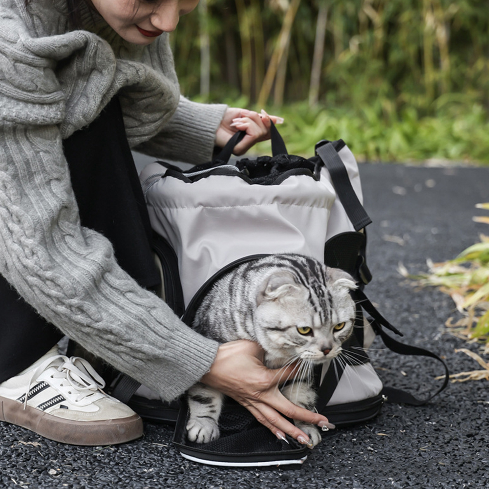 Pet Cat Carrier Bag Cat Carrying Backpack Outdoor Travel Backpack for Cats Dogs Breathable Transport Cat Carrying Pet Supplies