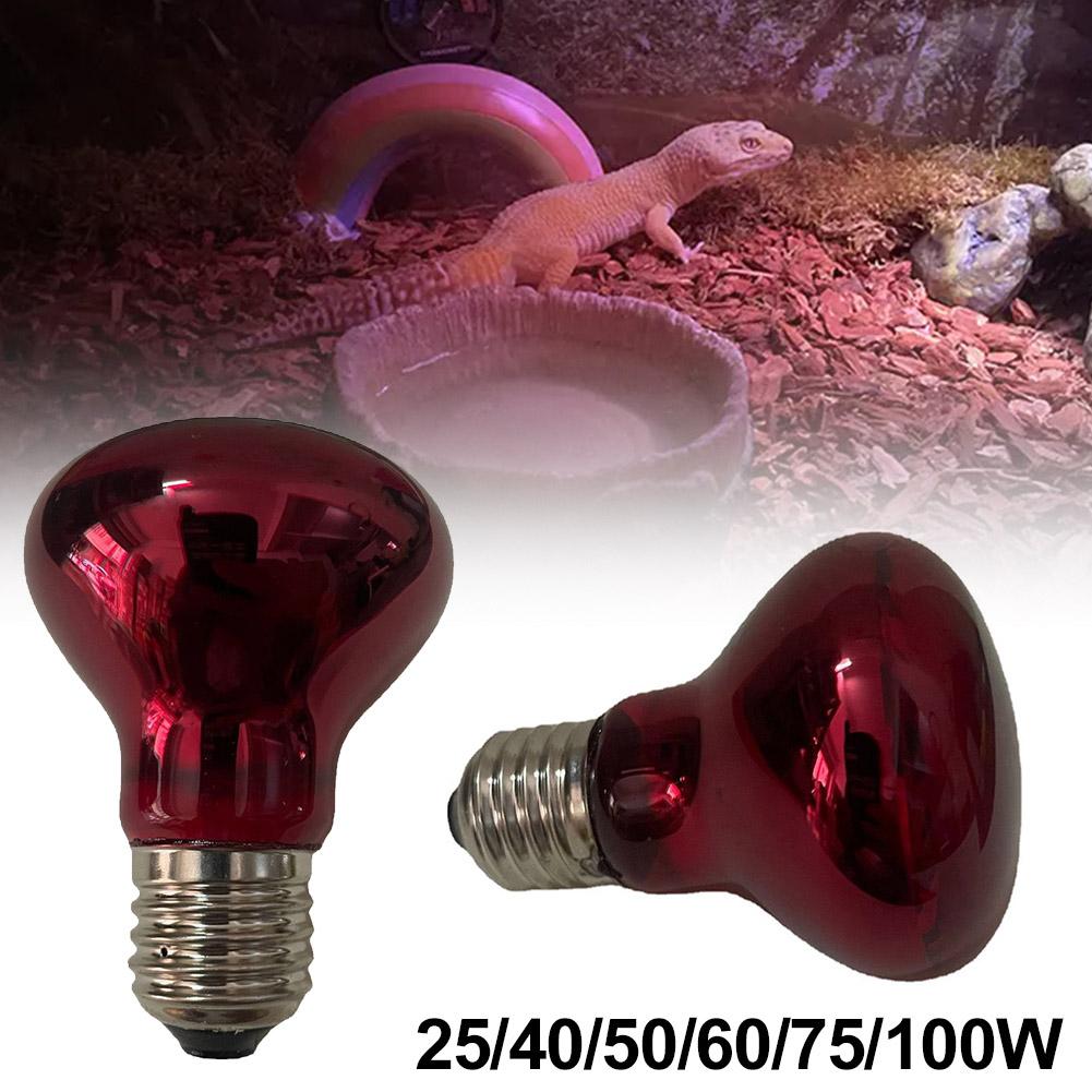 E27 Amphibian Snake Reptile Light Bulb Heat Night Light Day Poultry Heating Bulb 100W 75W 60W 50W 40W 25W