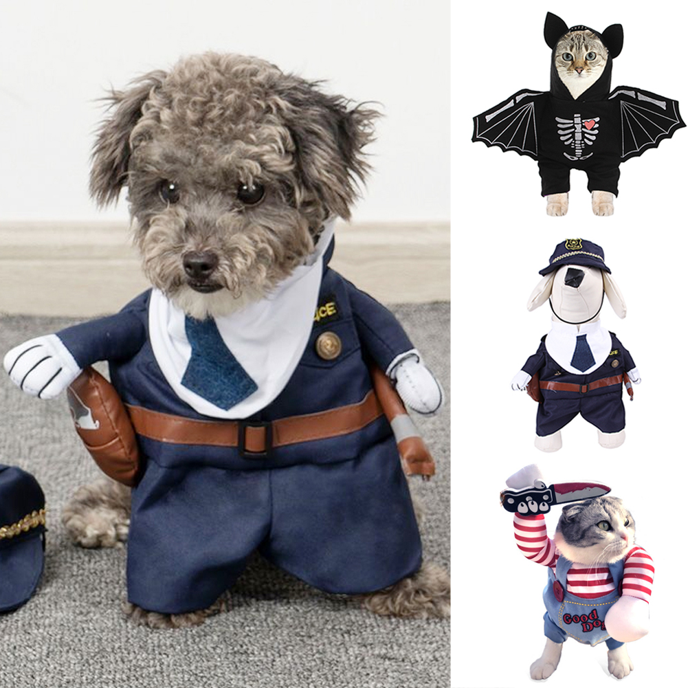 Kawaii Dog Puppy Cat Kitten Dress Cute Halloween Pet Costume Photo Props Comfortable Fancy Funny Pet Clothes for Party Festival