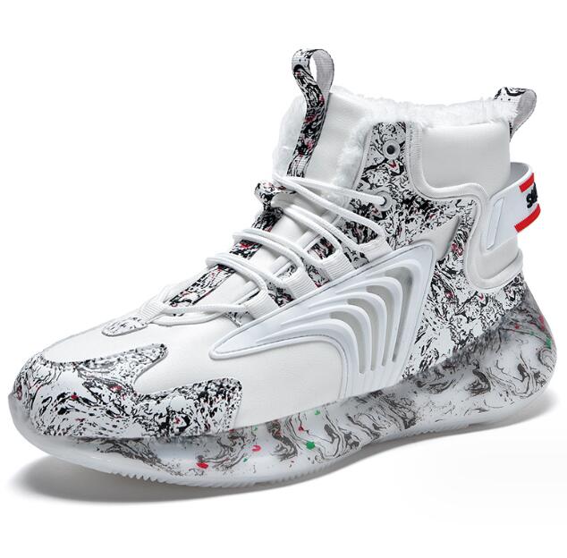 New Winter Men's shoes Plus Size Thickened Sports Shoes Cross-border Trendy Warm Cotton Shoes Popcorn Snow Sneakers mysterybox store Mix Order Ac