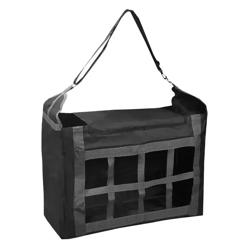 Hay Bags for Goats Hangable Feeding Bags for Horse Feed Large Capacity Tote Hay Bale Storage Slow Feed Hay Net Pet Supplies