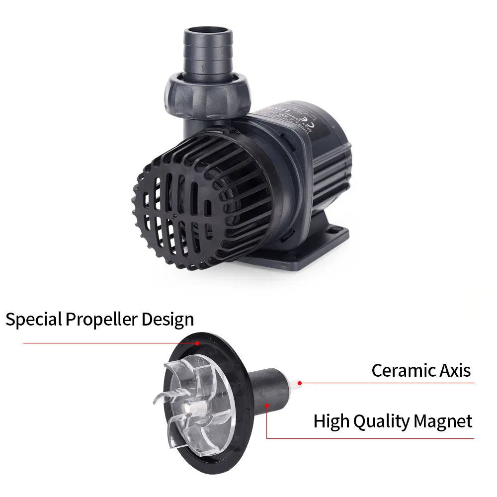 Jebao Adjustable Sump Return DC Water Pump DCP Series Super Quiet Energy for Aquarium Fish Tank