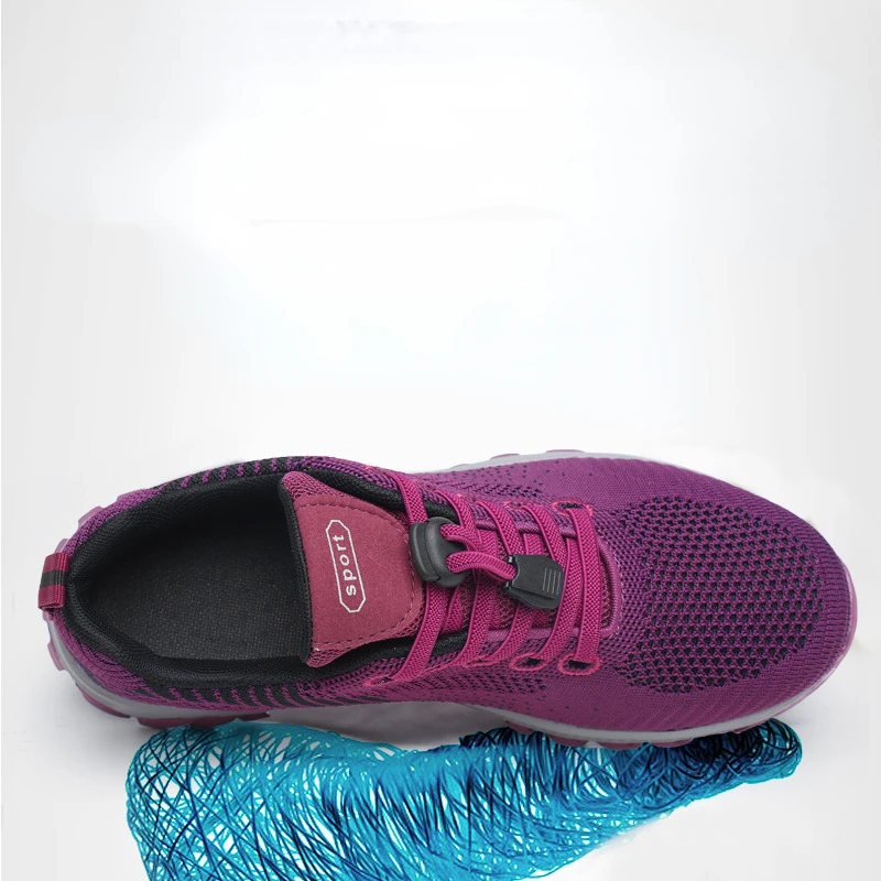 Large size New Women's Fashion Soft Sole Anti-slip Mesh Lightweight Comfort Sneakers Shoes for Women atos De Mujer 2024 c977