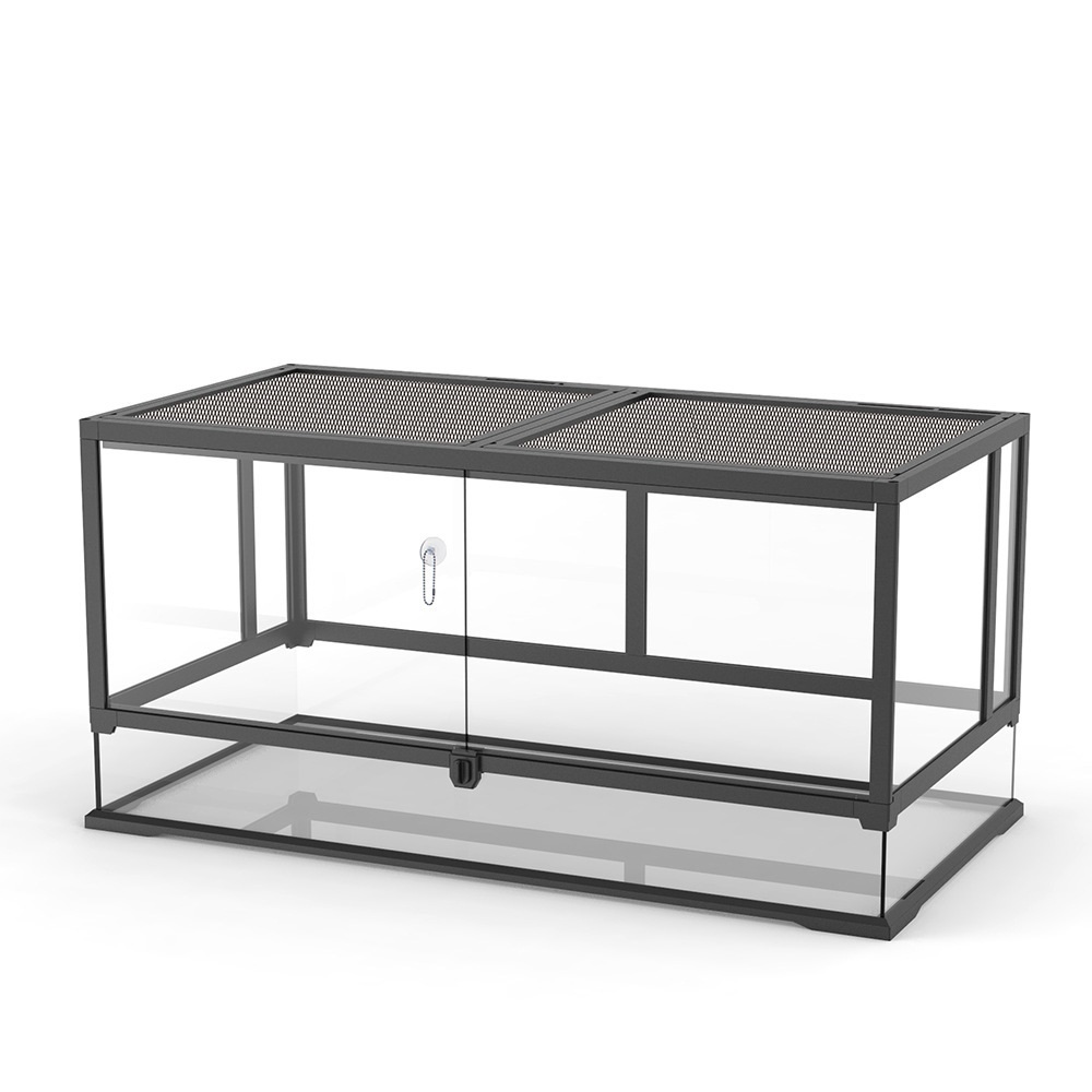 New Design Detachable Premium Quality Glass Reptile Cage Lizard Terrarium