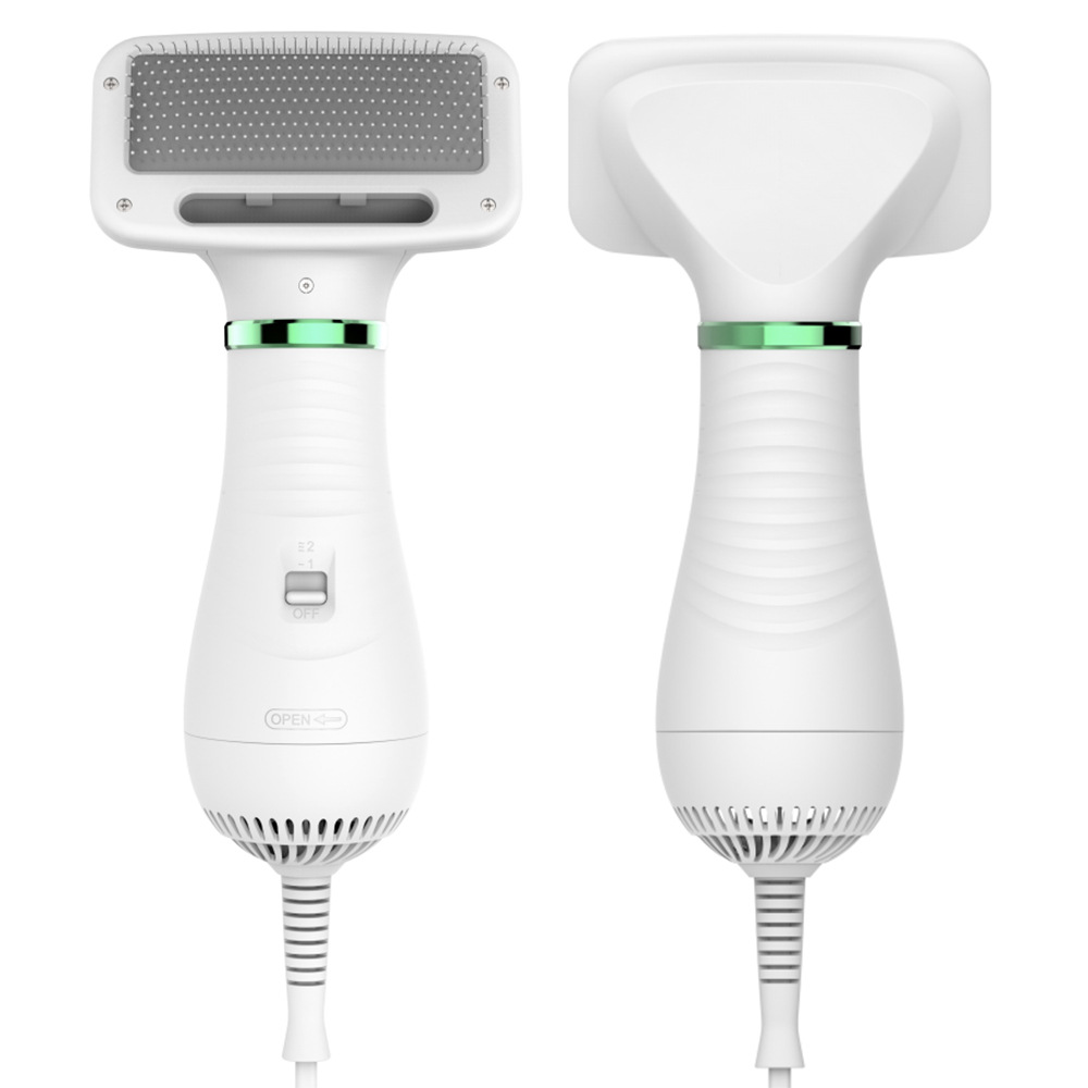 2023 Hot Selling 2 in 1 Pet Grooming Dryer Brush for Dog and Cat Adjustable Temperature Dog Hair Dryer