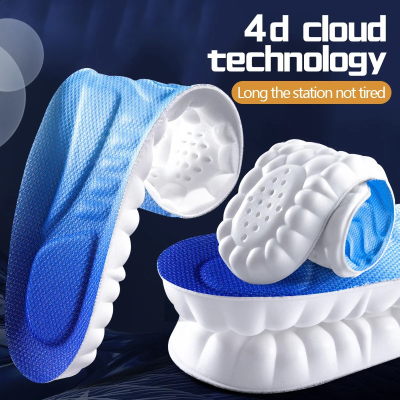 Breathable soft latex underwear sports shock-absorbing running insole ww 240909