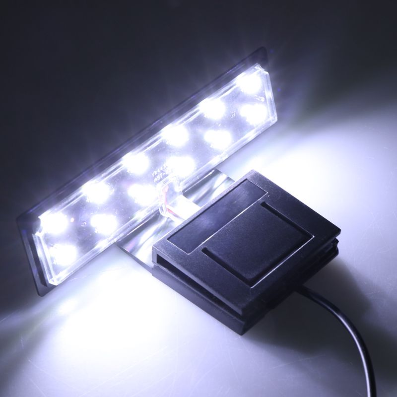 Top Quality 12 LED Aquarium Fish Tank Clamp Clip Water Plant Grow White Color Lighting EU