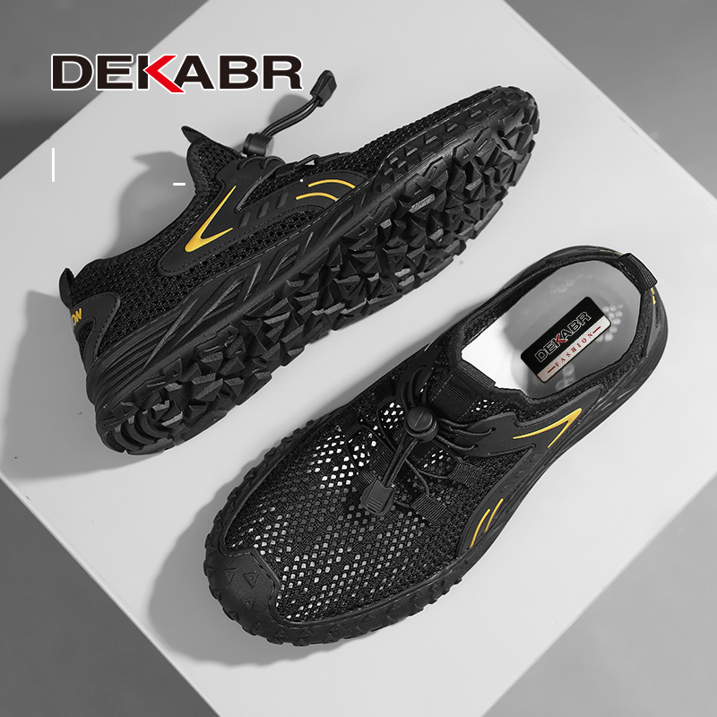 DEKABR Summer Mesh Men Sneakers Plus Size Lightweight Breathable Walking Footwear New New Comfortable Casual Men's Shoes b69c