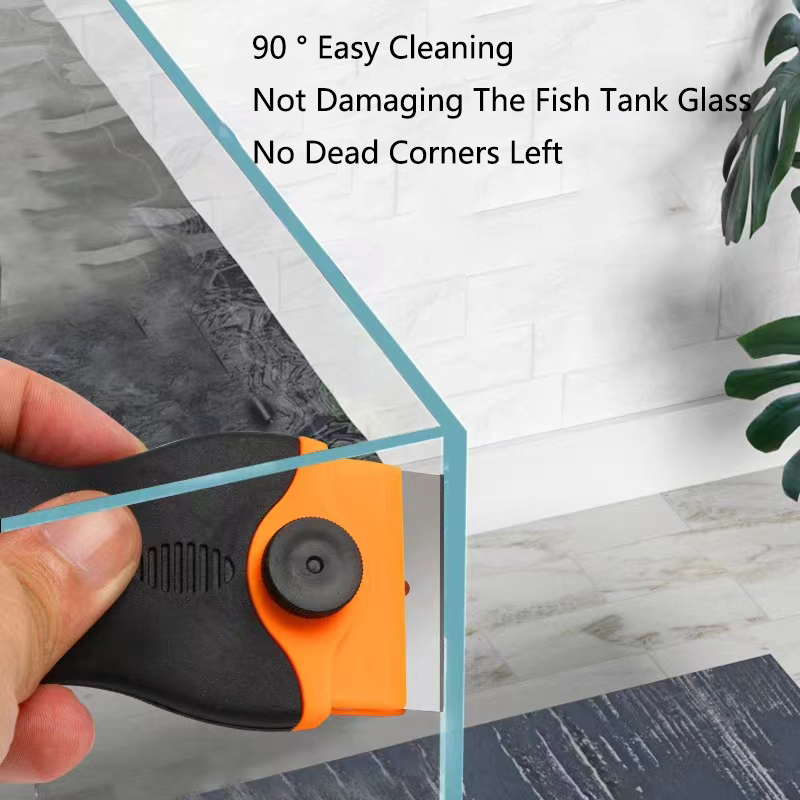 Multifunctional Aquarium Algae Remover Scraper Blade Metal Blades algae removal Fish Tank Aquatic Water Plant Cleaning Tools