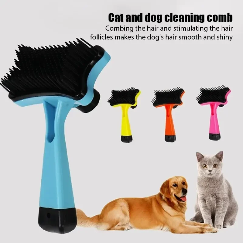 Pet Hair Removal Comb Dog Brush Self Cleaning Remove Hairs Slicker Comb for Cat Wool Brush Hair Remover Pets Cat Accessories