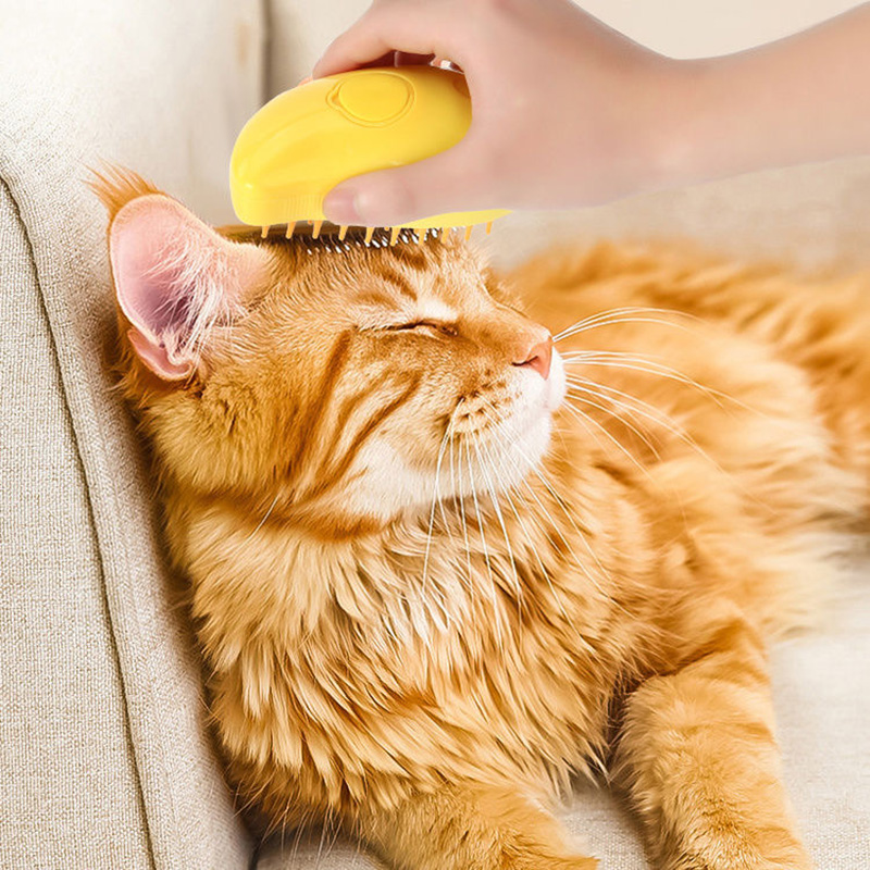 Pet Steam Brush Steamy Dog Brush 3 in 1 Electric Spray Cat Hair Brushes for Massage Pet Grooming Comb Hair Removal Combs