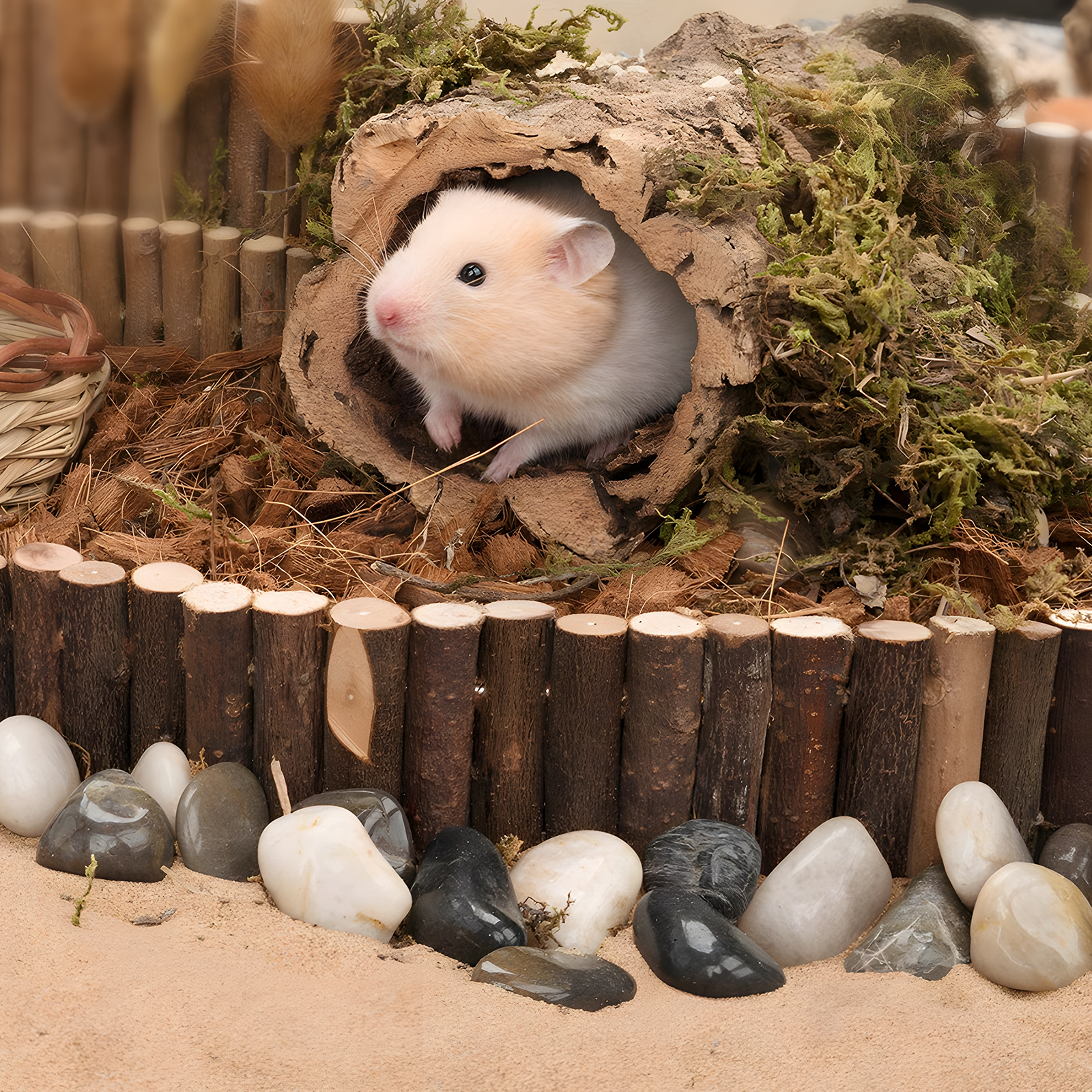 Hamster Suspension Bridge Toy - Long Climbing Ladder for Dwarf Syrian Hamster Mice Mouse Gerbils and Other Small Animals