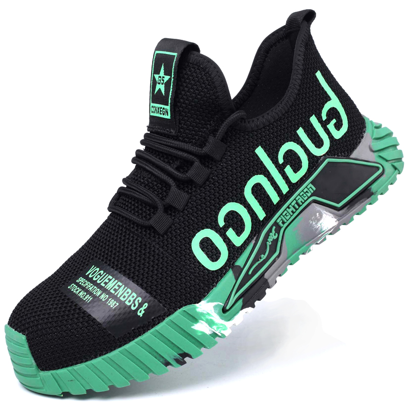 Safety Non-slip Men Anti-smash Anti Puncture Work Steel Toe Sneakers Fashion Indestructible Shoes Protective Boots 22fe