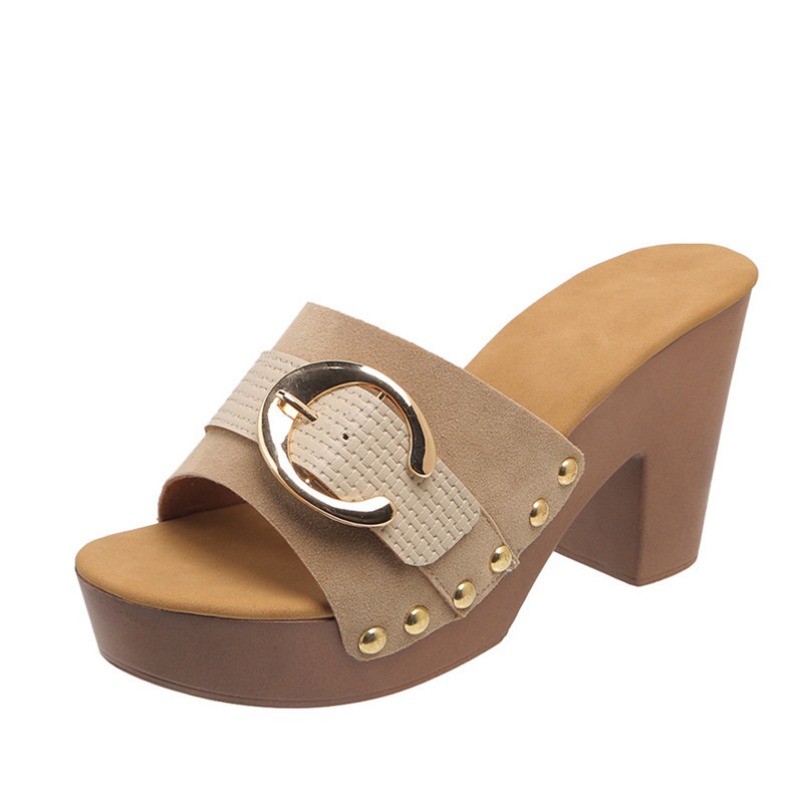 High Heels Summer Platform Sandals Slides Women Designers Outdoor Walking Ladies Shoes dh1263469